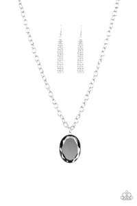 Light As HEIR Necklace (Silver, White)