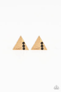 Pyramid Paradise Black Earring