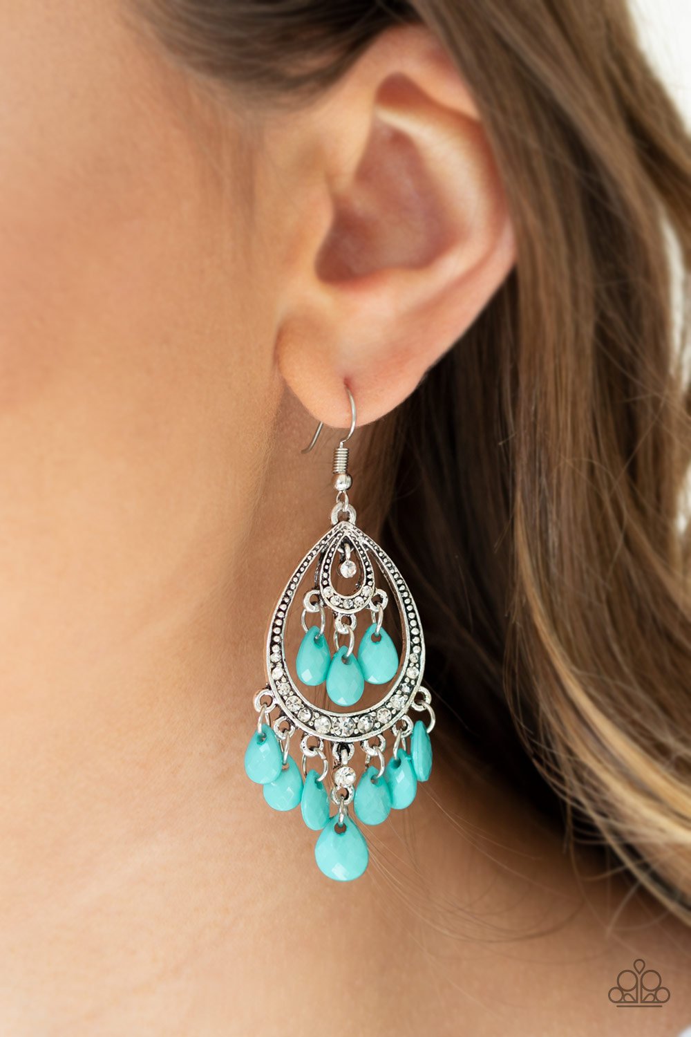 Gorgeously Genie Blue Earring