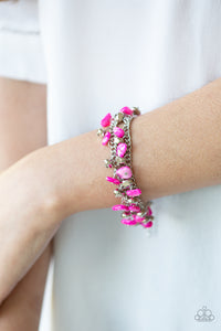 Plentiful Pebbles Pink Bracelet