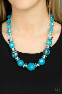 Dine and Dash Blue Necklace