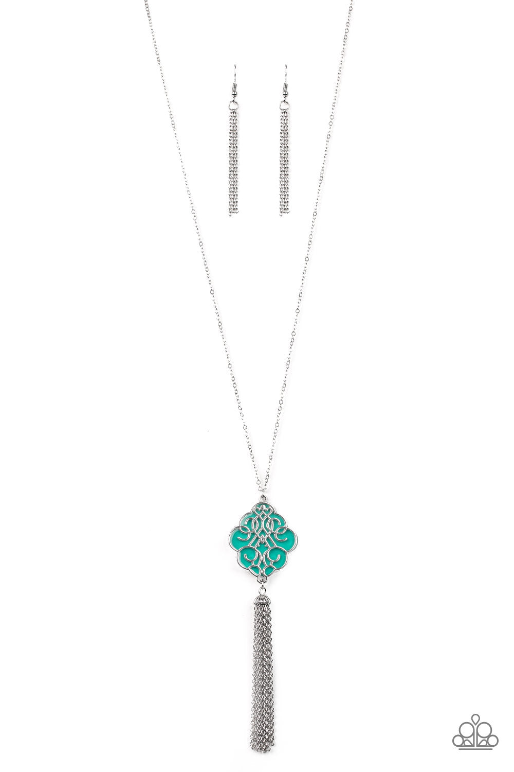 Malibu Mandala Necklace (Blue, Green)