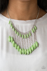 Venturous Vibes Necklace (Green, Red, Silver)