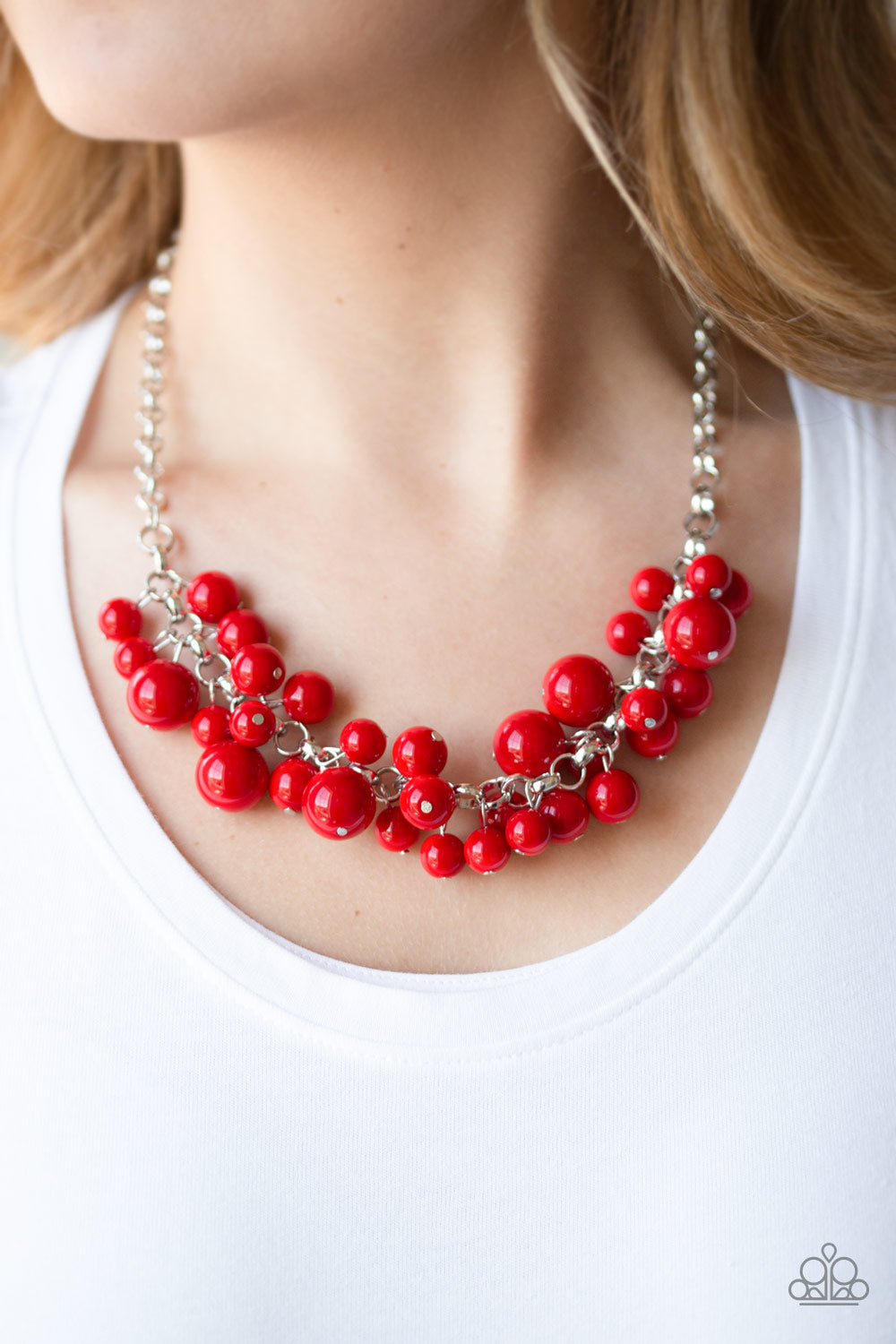 Walk This BROADWAY Necklace (Pink, Red)