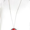 Medallion Meadow Necklace (Red, Brass)