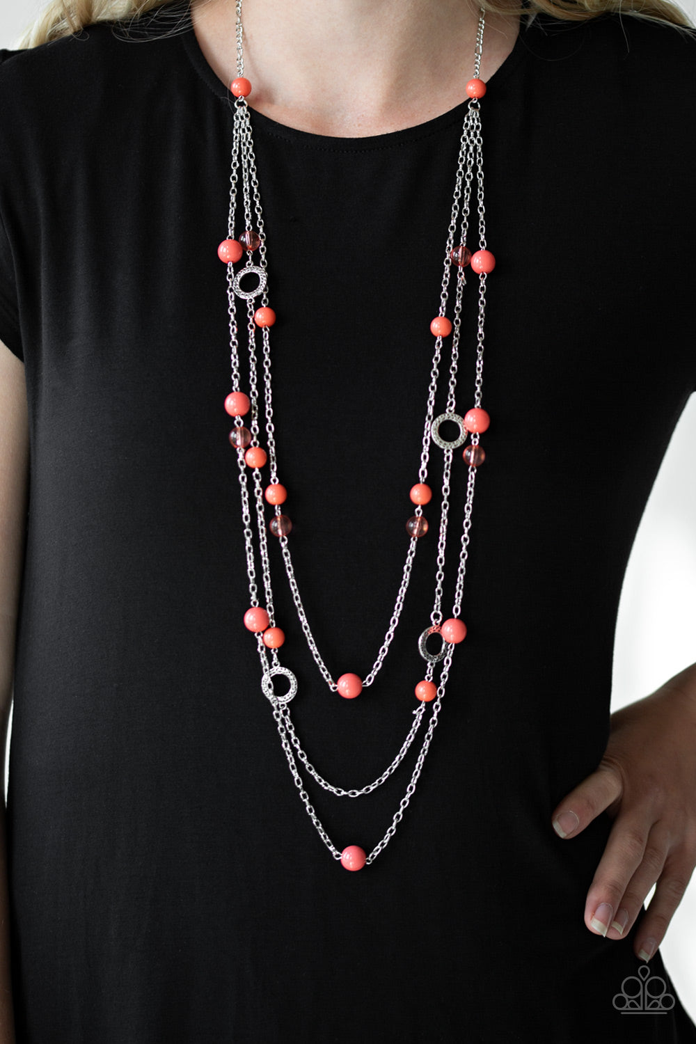 Brilliant Bliss Orange Necklace