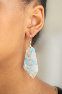 Walking On WATERCOLORS Blue Earring