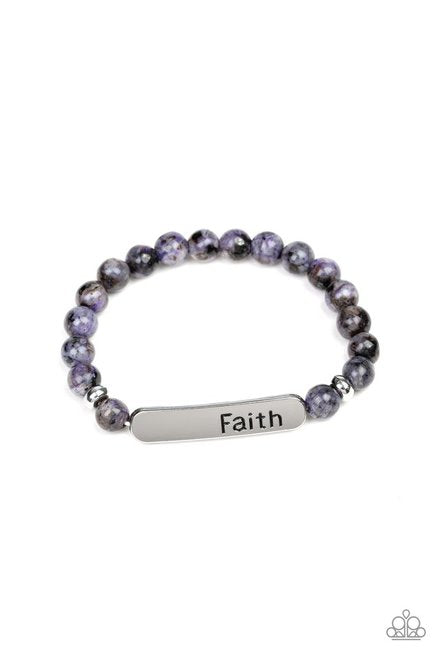 Faith In All Things Urban Purple Bracelet