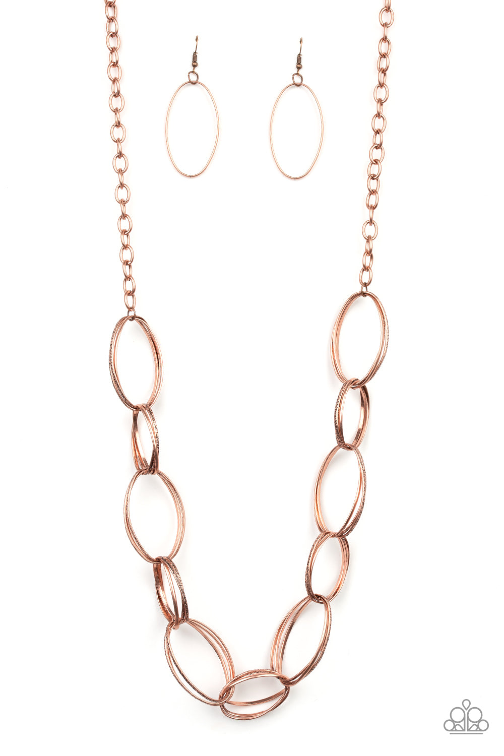 Ring Bling Copper Necklace