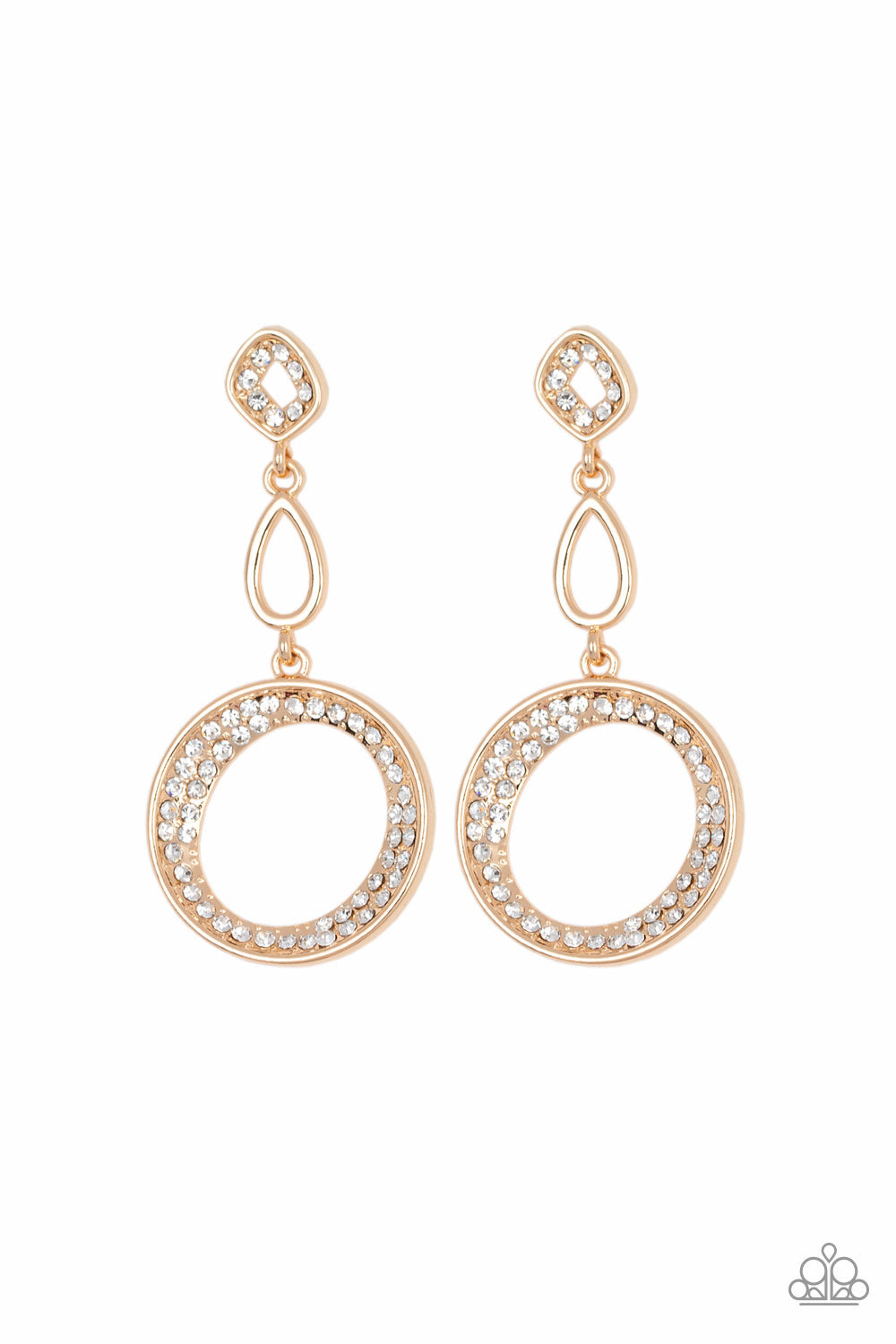 On The Glamour Scene Gold Earring