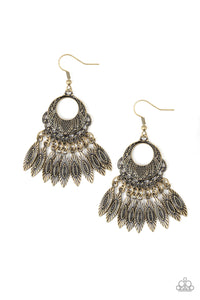 Country Chimes Brass Earring