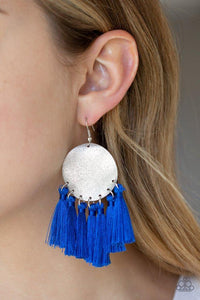 Tassel Tribute Blue Earring