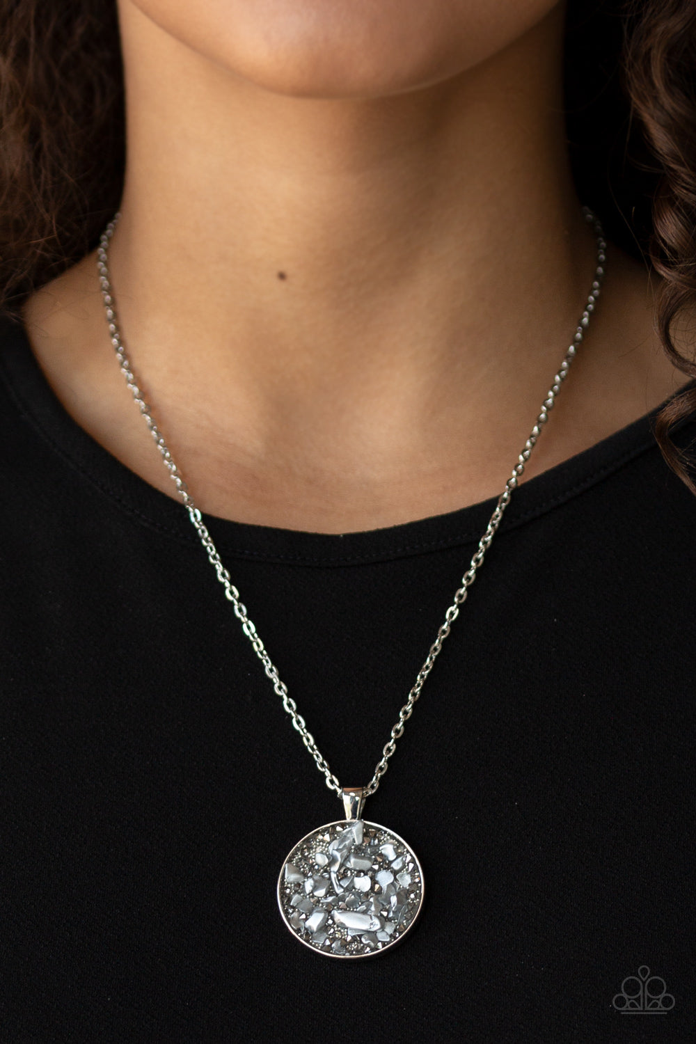 GLAM Crush Monday Silver Necklace