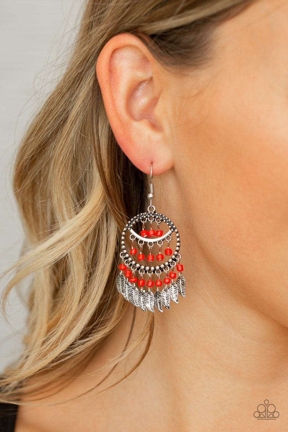 Herbal Remedy Red Earring