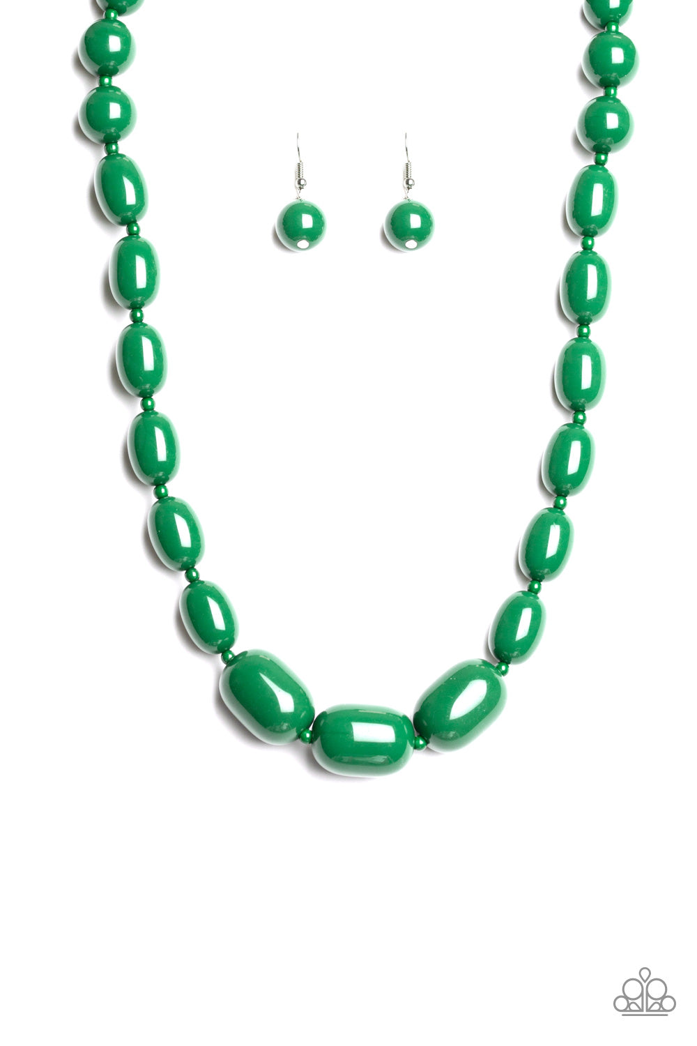 Poppin' Popularity Green Necklace