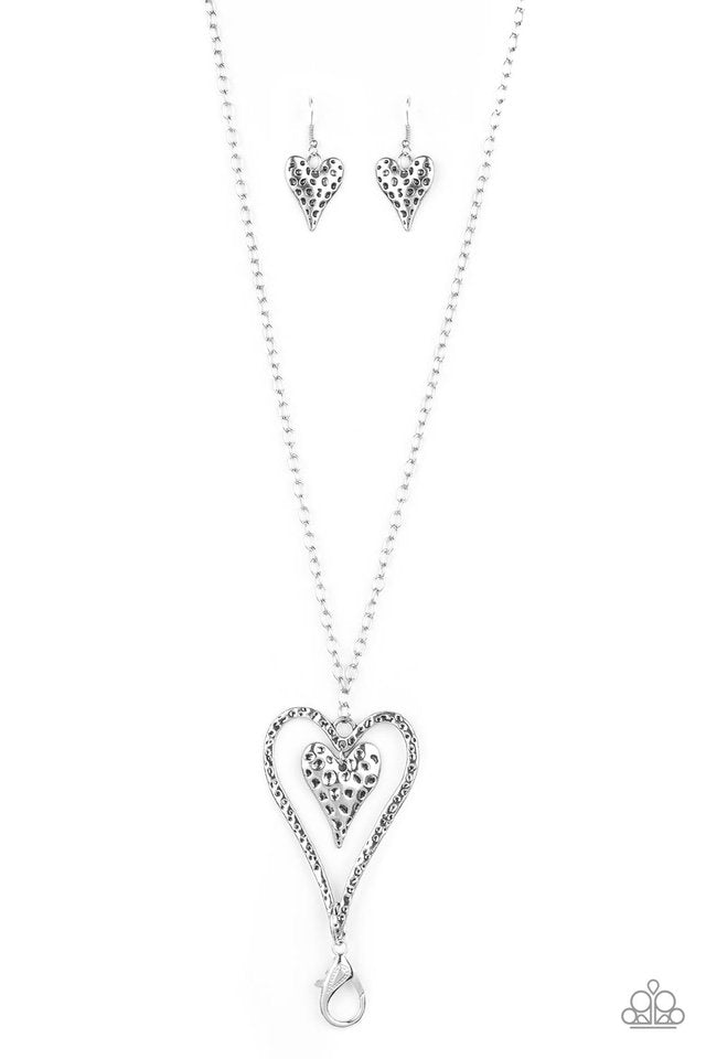 Hardened Hearts Lanyard Silver Necklace