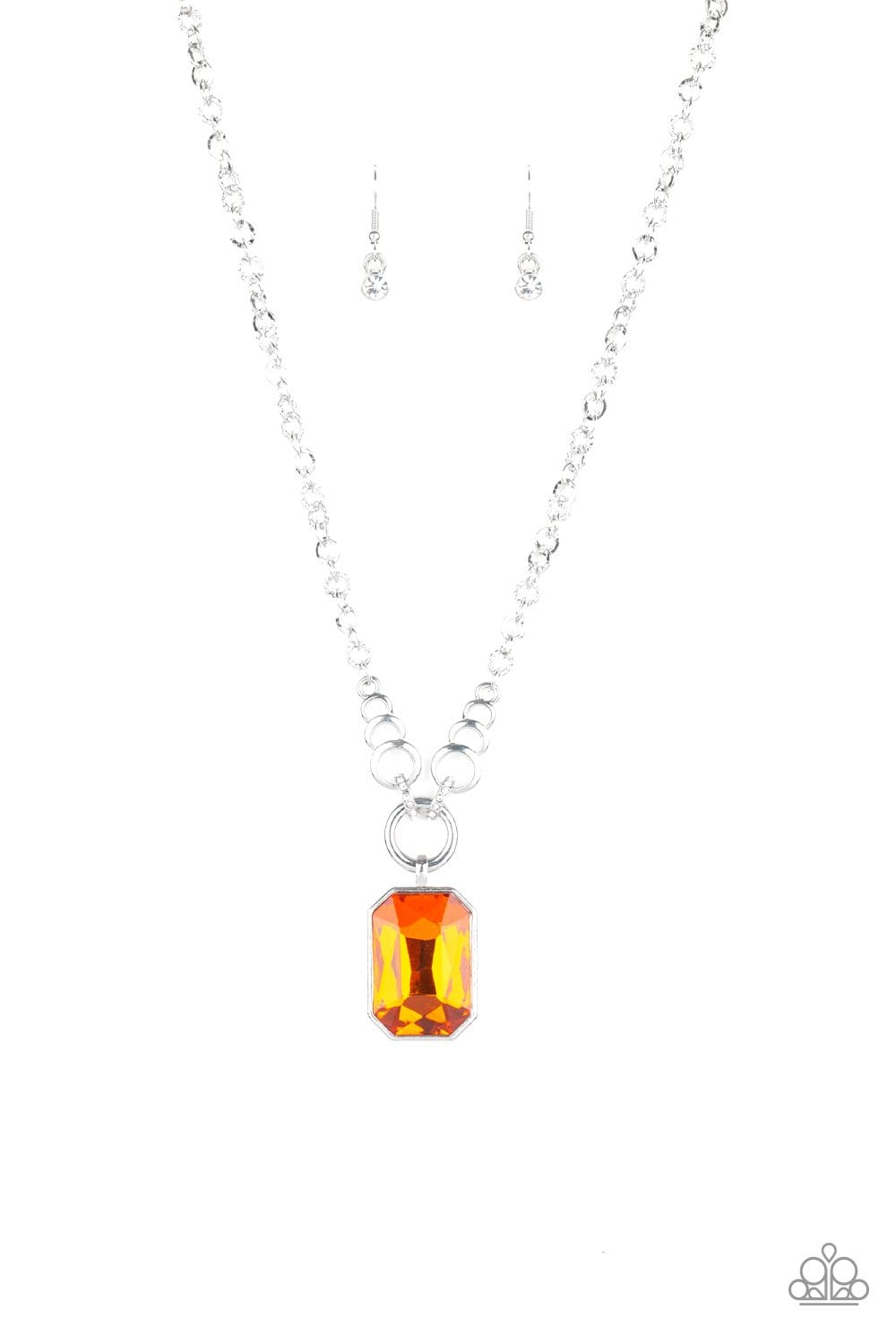 Queen Bling Orange Necklace