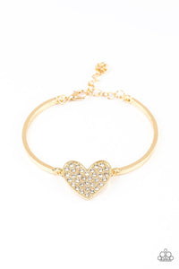 Heart-Stopping Shimmer Gold Bracelet