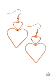 Heartbeat Harmony Copper Earring