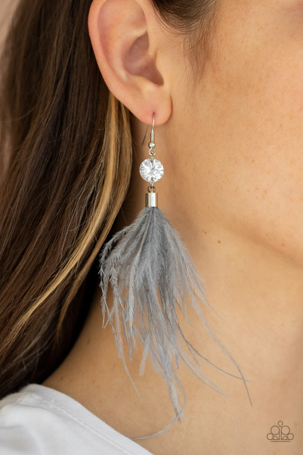 Feathered Flamboyance Earring (Black, Gold, Silver)