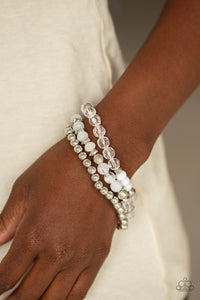 Sugary Shimmer White Bracelet