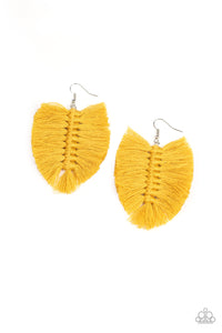 Knotted Native Yellow Earring
