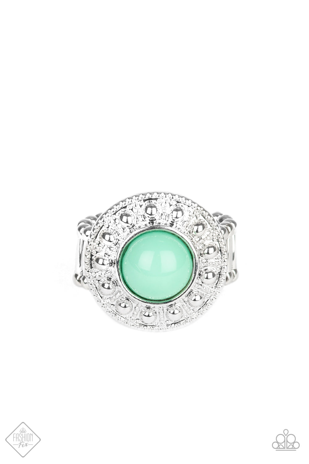 Treasure Chest Shimmer Green Ring