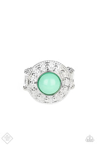 Treasure Chest Shimmer Green Ring