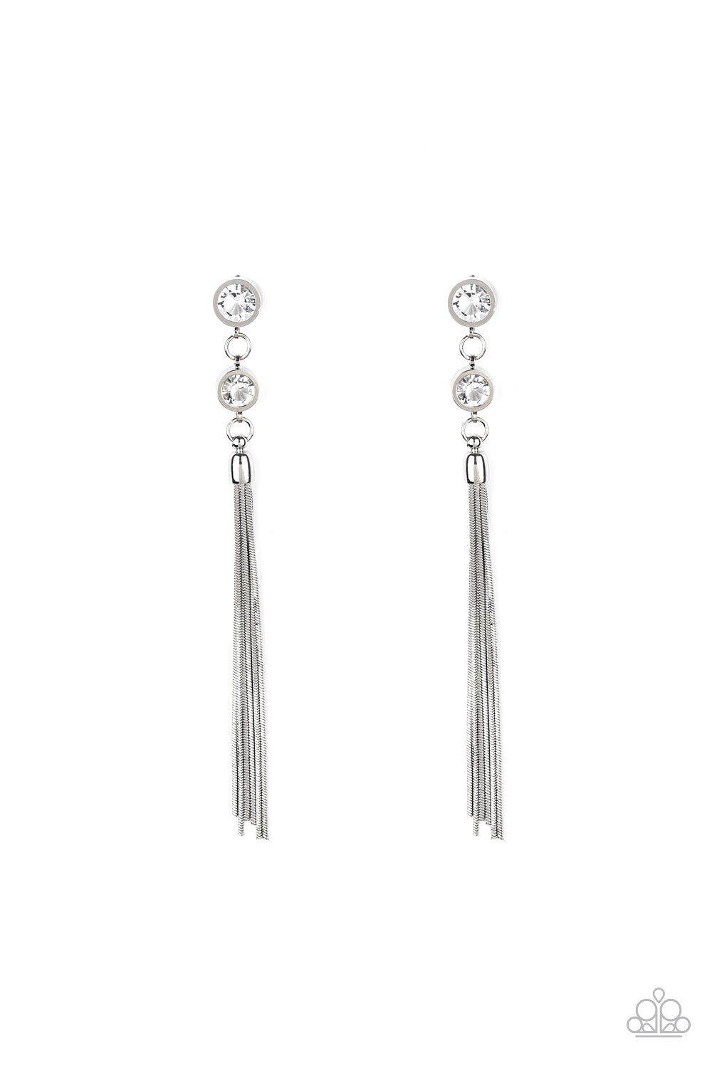 Tassel Twinkle White Earring