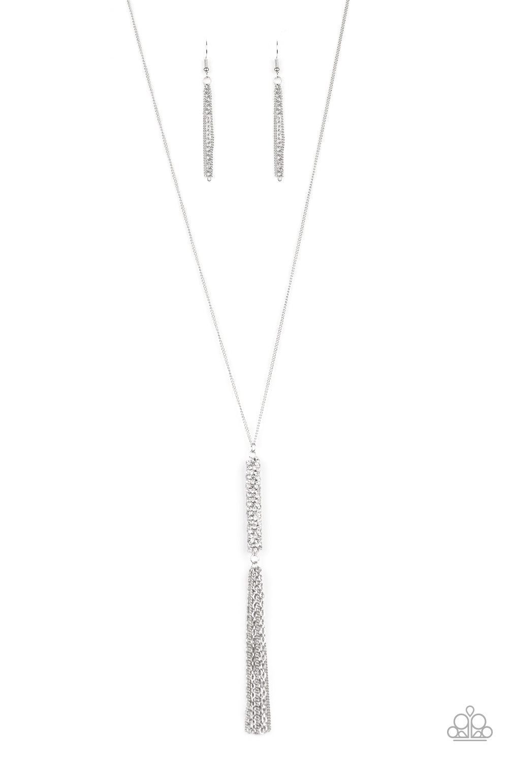 Towering Twinkle White Necklace