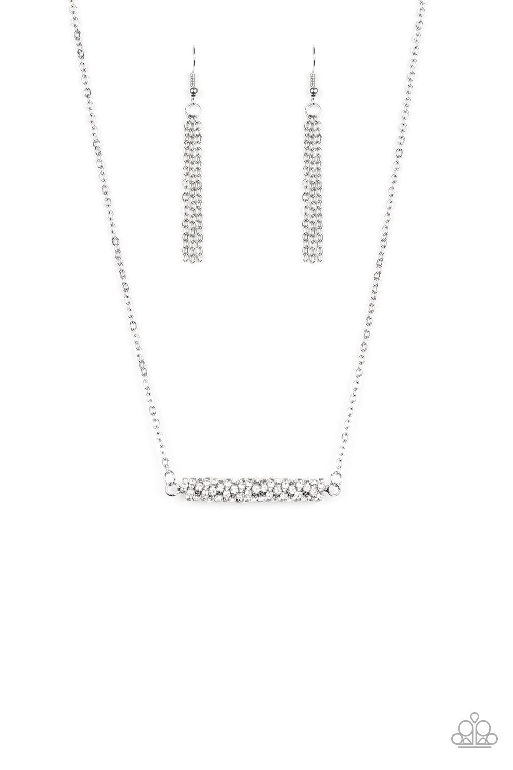 Timelessly Twinkling White Necklace