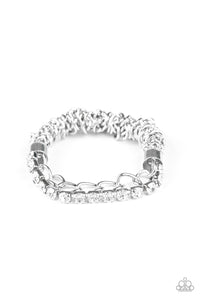 Glamour Grid White Bracelet