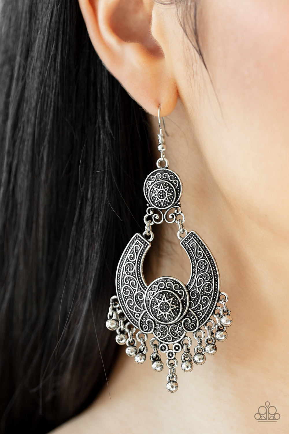 Sunny Chimes Silver Earring