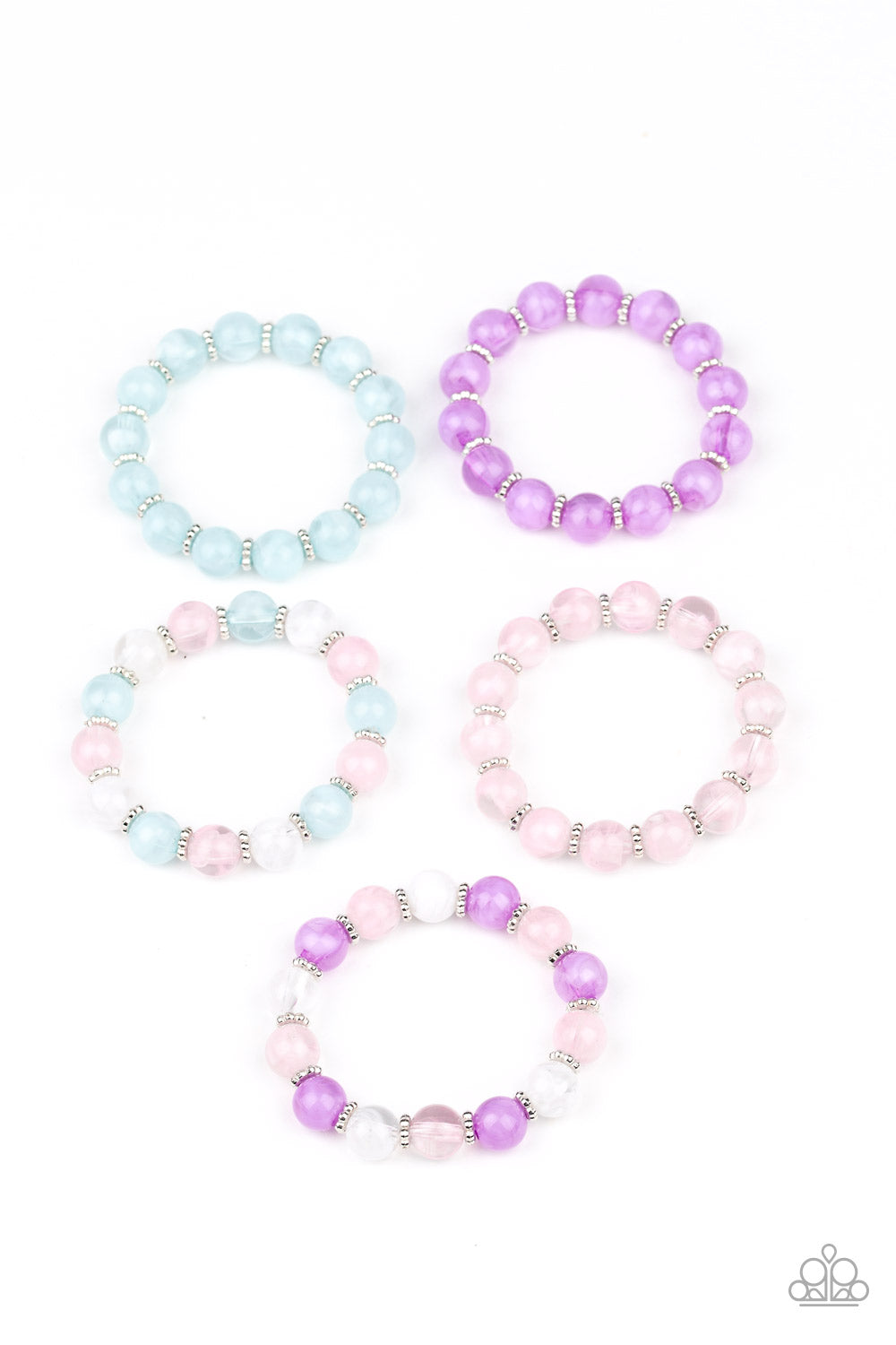 Cloudy Pink, White, Purple Starlet Shimmer Multi Bracelet