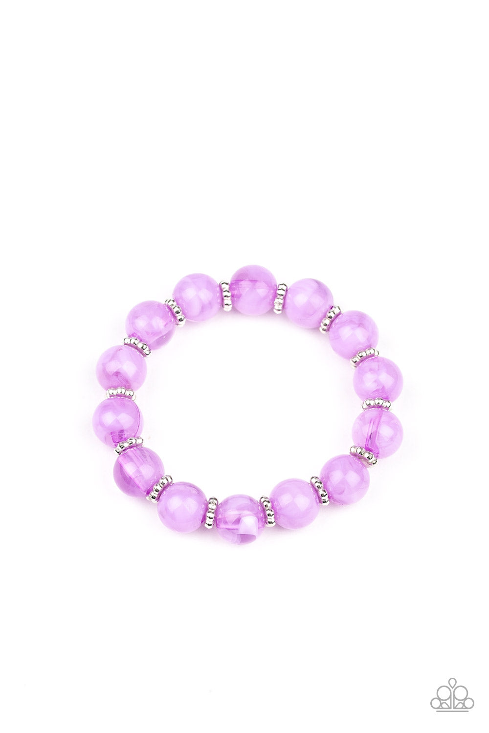 Cloudy Pink, White, Purple Starlet Shimmer Multi Bracelet