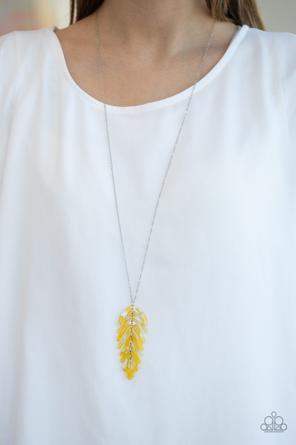 She QUILL Be Loved Yellow Necklace