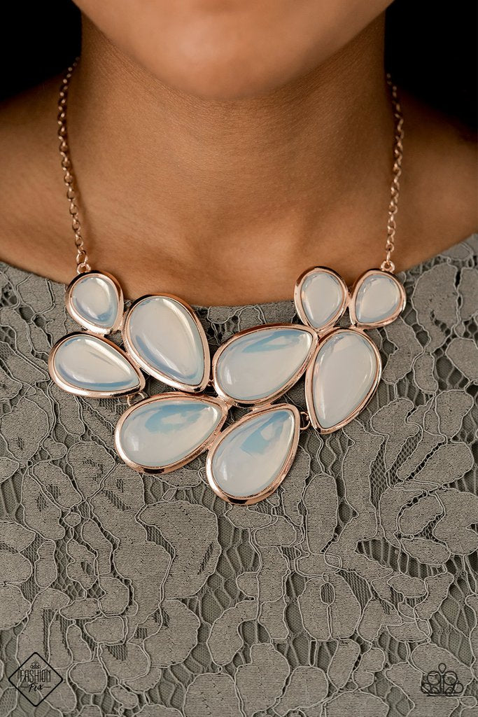 Iridescently Irresistible Rose Gold Necklace