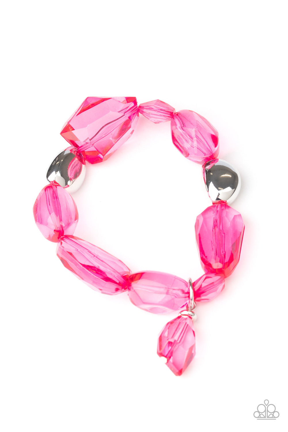 Gemstone Glamour Bracelet (Pink, White)