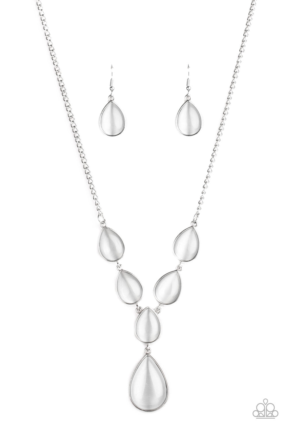 Dewy Decadence White Necklace
