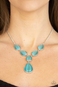 Dewy Decadence Blue Necklace