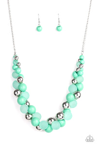 Bubbly Brilliance Green Necklace