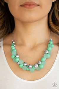 Bubbly Brilliance Green Necklace