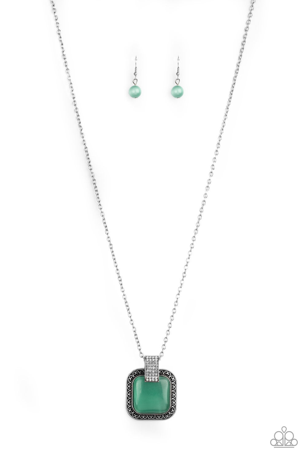 Effervescent Elegance Green Necklace