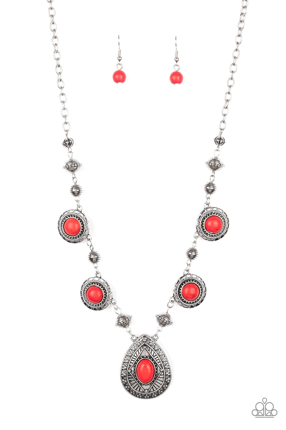 Mayan Magic Red Necklace