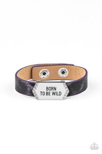 Born To Be Wild Purple Bracelet