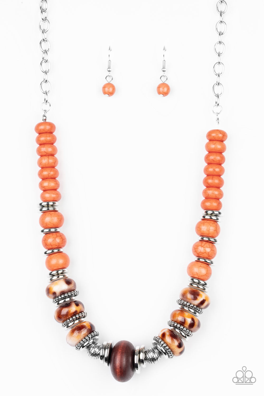 Desert Tranquility Orange Necklace