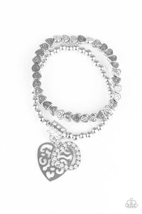 Think With Your Heart White Bracelet