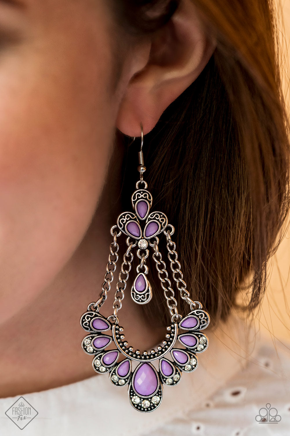 Unique Chic Purple Earring