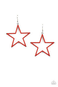 Count Your Stars Red Earring