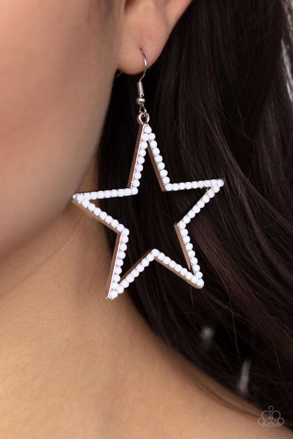 Count Your Stars White Earring